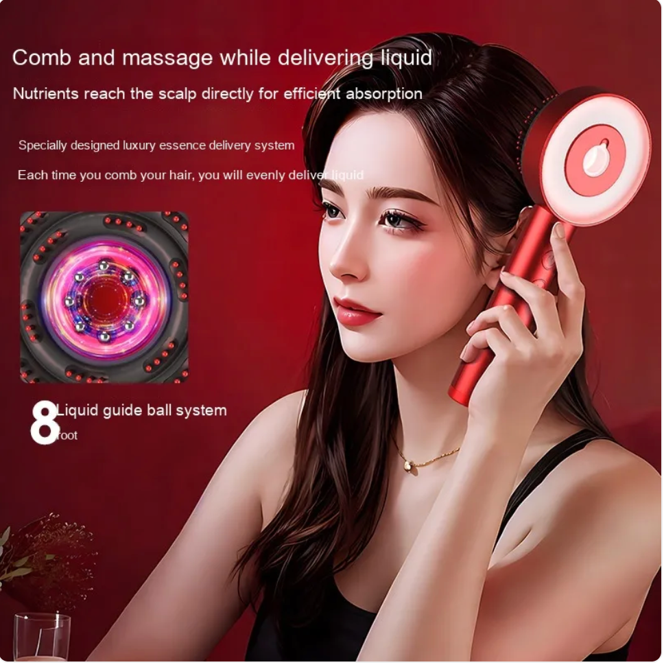 Fluffy Comb Scalp Massager Infrared Hair Care And Beauty
